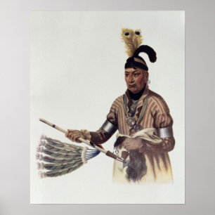 Naw-Kaw or 'Wood', a Winnebago Chief Poster