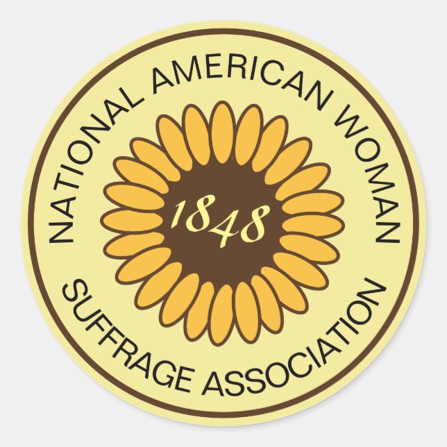 NAWSA Suffrage historic button women's vote Classic Round Sticker (Front)
