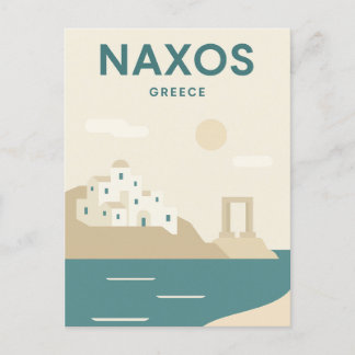 Naxos Greece Minimalist Postcard
