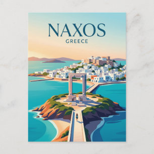 Naxos Greece Postcard