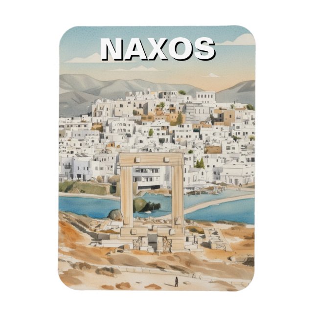 Naxos Greece Postcard Magnet (Vertical)