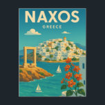 Naxos Greece Vibrant Postcard<br><div class="desc">Naxos Greece Vibrant Postcard.</div>