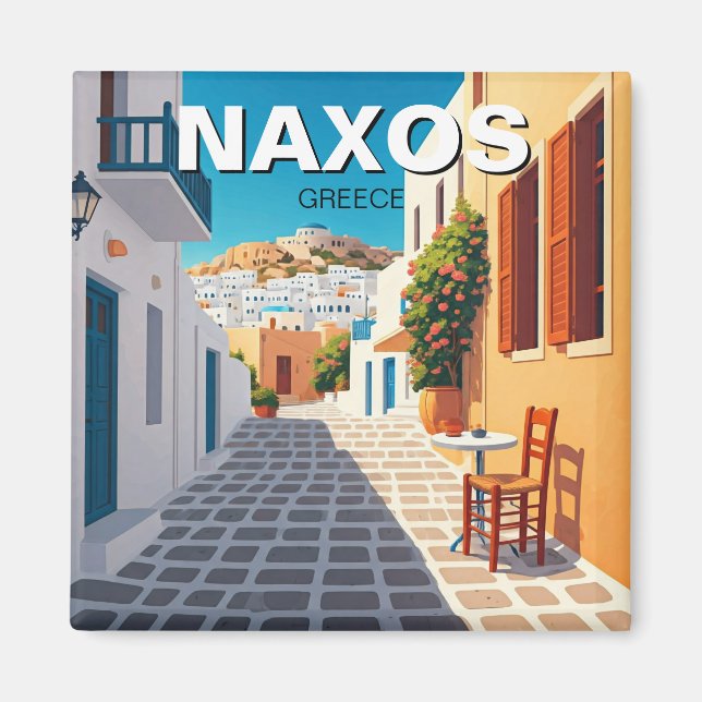 Naxos Greek Islands Travel Magnet (Front)