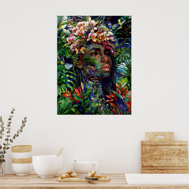 “Nayari” - Jungle Mirage - Women In Amazonia   Poster (Kitchen)
