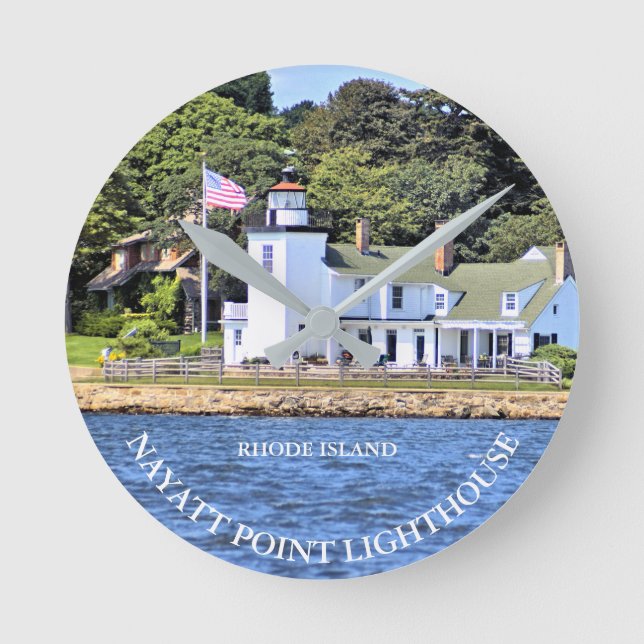 Nayatt Point Lighthouse, Rhode Island Clock (Front)