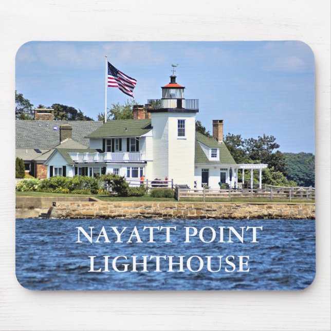 Nayatt Point Lighthouse, Rhode Island Mousepad (Front)