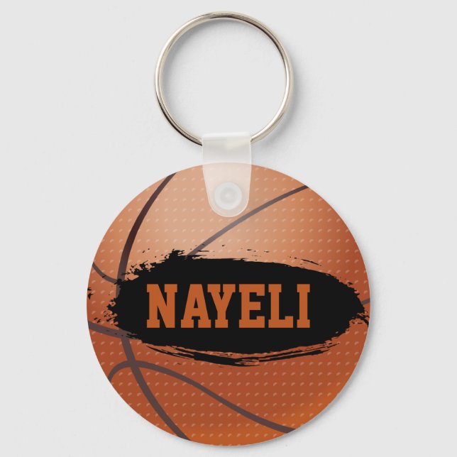 Nayeli Personalized Basketball Keychain / Keyring (Front)