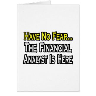 N'Ayez Pas Peur, L'Analyste Financier Est Ici