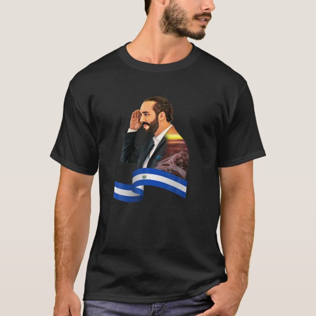 Nayib Bukele Surf City T-Shirt (Front)