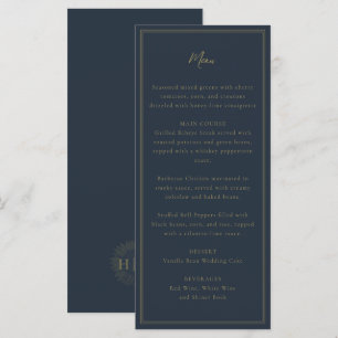 nayv sunflower wedding menu
