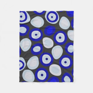 Nazar Evil Eye Fleece Blanket