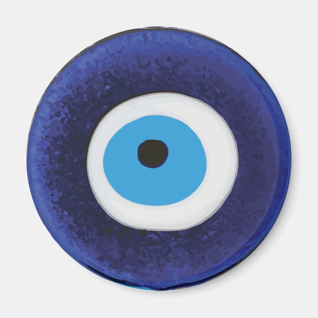 Nazar Evil Eye Protection Symbol Magnet (Front)