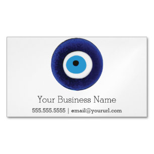 Nazar Evil Eye Protection Symbol Magnetic Business Card