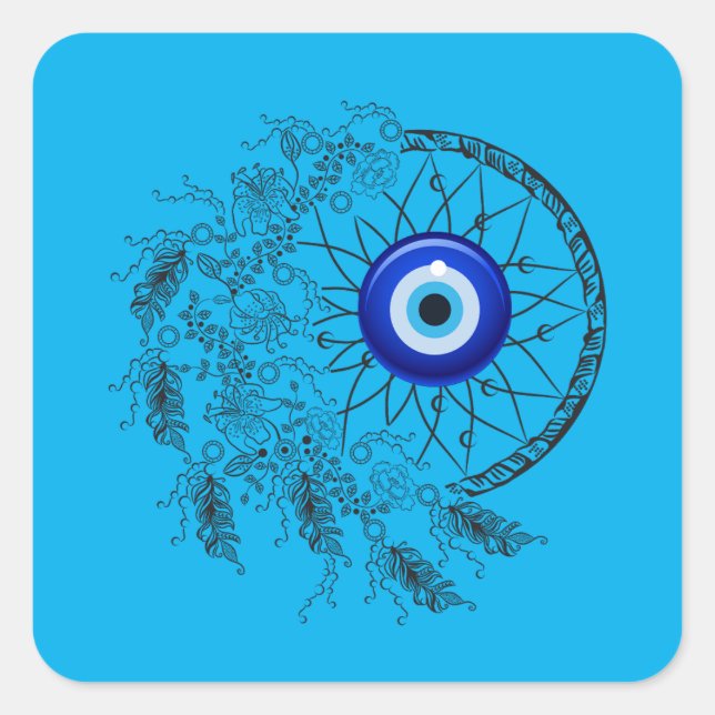 Nazar Eye :-) Square Sticker (Front)