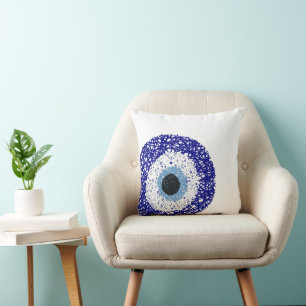 Nazar eye throw pillow