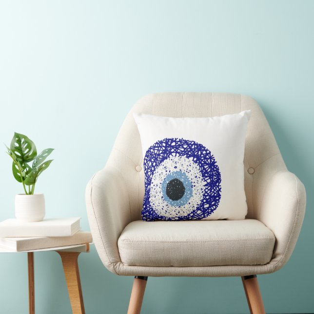 Nazar eye throw pillow (Chair)