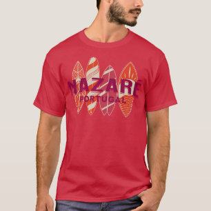 Nazar Portugal Big Wave Surfing Surf Waves T-Shirt