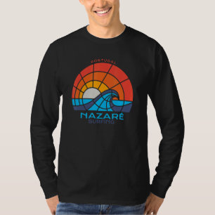 Nazaré Portugal Surfing Beach T-Shirt