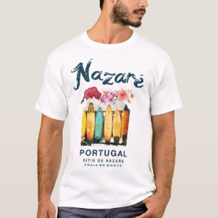 Nazare Portugal Surfing Vintage  T-Shirt