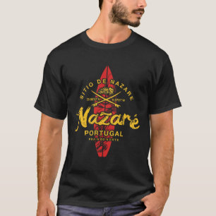 Nazare Portugal Vintage Surfing _1  T-Shirt