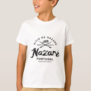 Nazare Portugal Vintage Surfing  T-Shirt