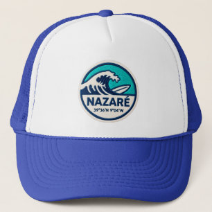 Nazaré Surf Trucker Hat – Portugal Coastal Wave Lo