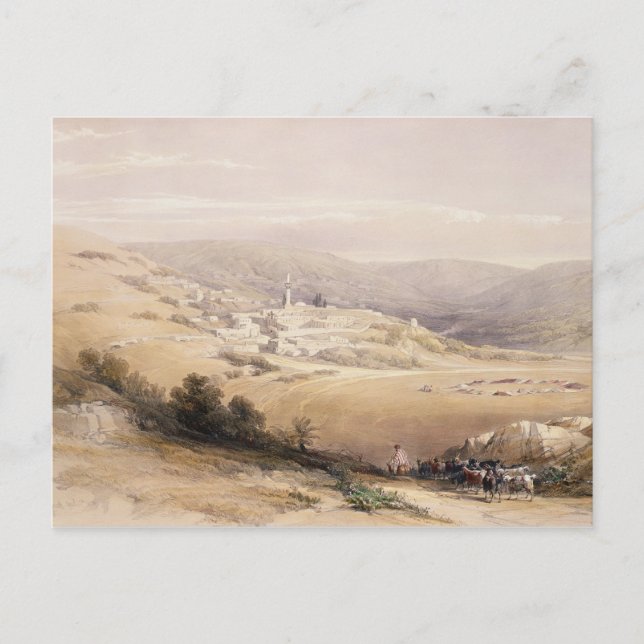 Nazareth, April 28th 1839, plate 28 from Volume I Postcard (Front)