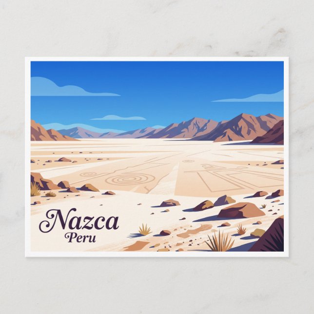Nazca Desert Peru Postcard (Front)