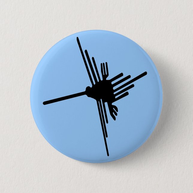 Nazca Hummingbird button (Front)