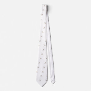 Nazca Hummingbird Geoglyph Newsprint Tie