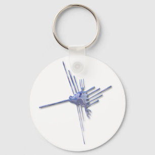 Nazca Hummingbird glass keychain