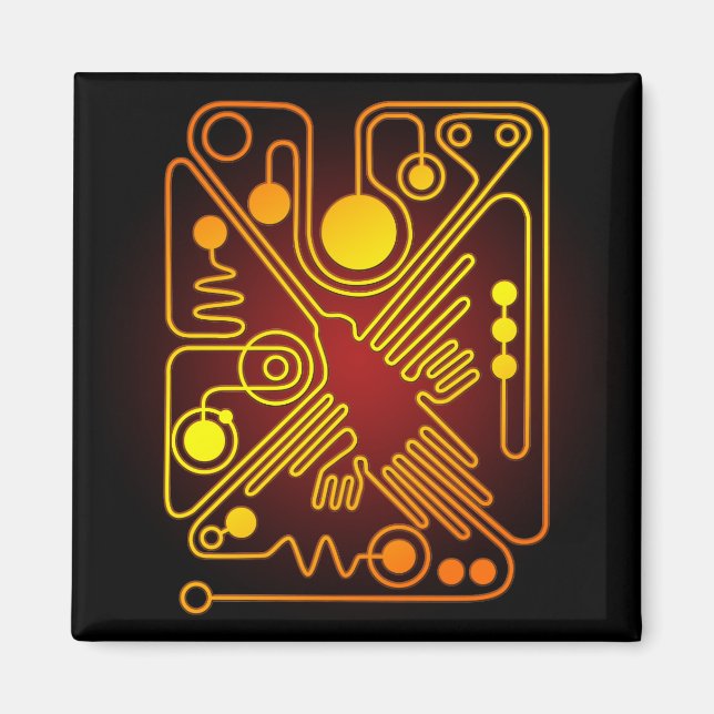 Nazca Hummingbird Magnet (Front)