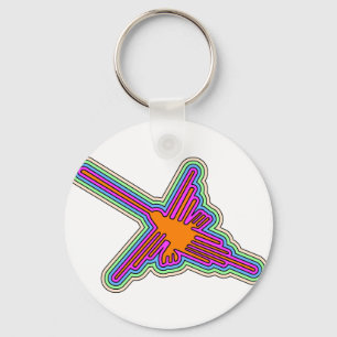 Nazca Hummingbird Peru Drawing Keychain