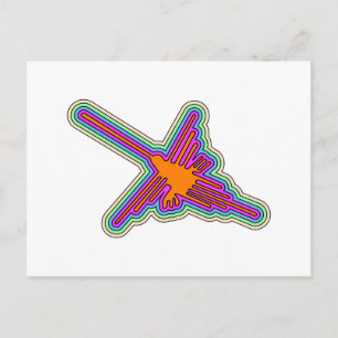 Nazca Hummingbird Peru Drawing Postcard