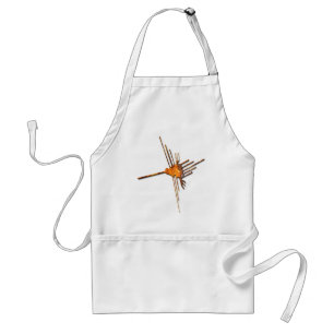 Nazca Hummingbird rust Standard Apron
