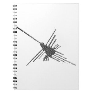 Nazca Lines Hummingbird Newsprint Notebook