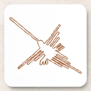 Nazca Lines Hummingbird Sketch Coaster