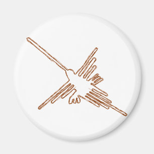 Nazca Lines Hummingbird Sketch Magnet