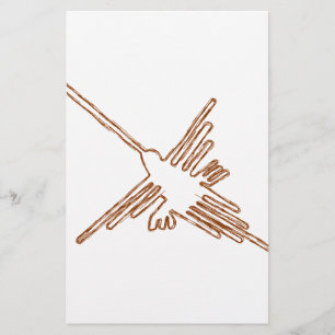 Nazca Lines Hummingbird Sketch Stationery