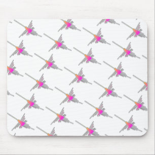 Nazca Lines Hummingbirds - Tiled Version Mouse Pad