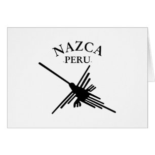 Nazca Pérou Colibri Avec Texte Courbé
