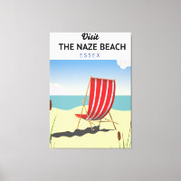  Naze Beach Essex travel poster
