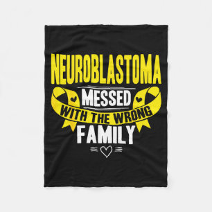 Nb Awareness Gift For Neuroblastoma Artwork Fleece Blanket