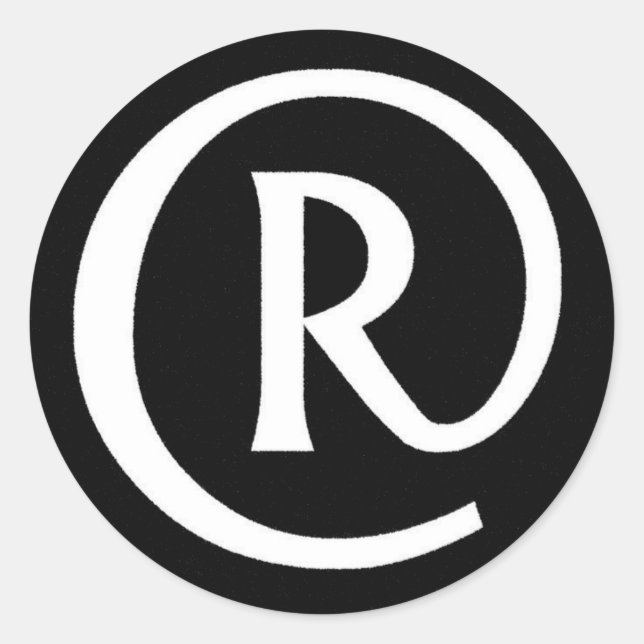 NB R-obase Classic Round Sticker (Front)