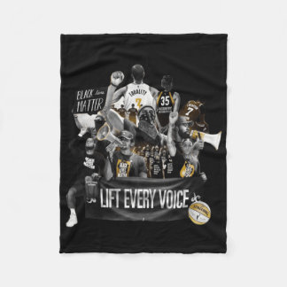 Nba Black History Month Sticker  Fleece Blanket