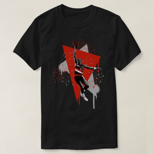 NBA Legends Clyde Drexler Classic T-shirt (Design devant)