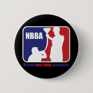 NBBA, Nationatl Beer Bong Association 2 Inch Round Button