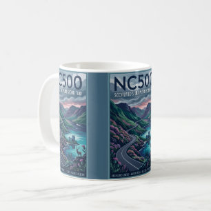 NC500 Scotland's Ultimate Road Trip Travel Poster Coffee Mug