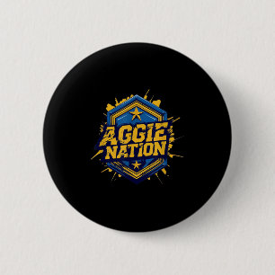 Nc A&t Univ Aggie Nation Graffiti Graphic 2 Inch Round Button