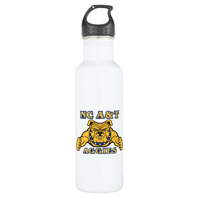 NC A&T Aggies | Aggie Bulldog 710 Ml Water Bottle (Front)